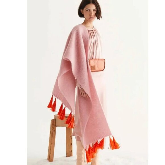 Forte Forte Silk Long Sleeve Midi Dress Rosado Blush Pink Womens Size 0 US 2 - Picture 5 of 8